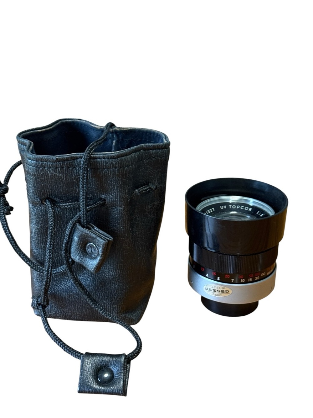 Topcor UV 100mm f/4 Lens w/Leather Case(Read)